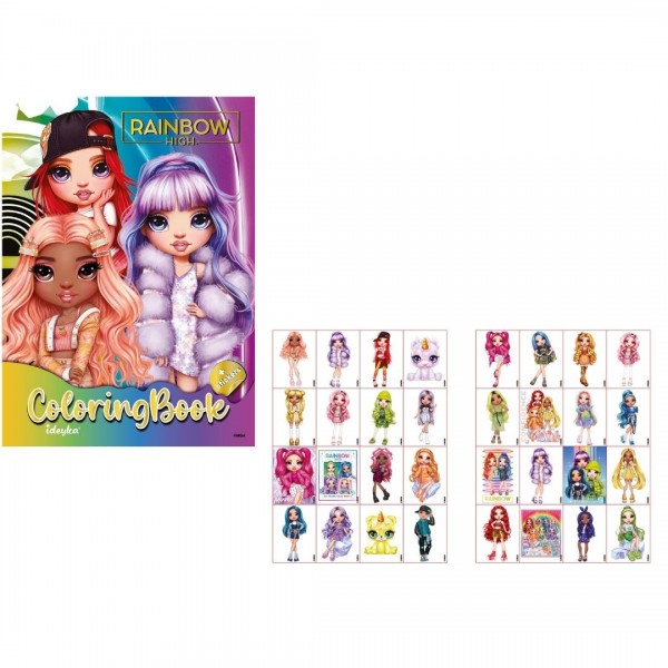244426 Розмальовка зі стікерами The creative Rainbow 2