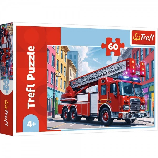 224963 74052 Trefl Пазли "60" Пожежна машина
