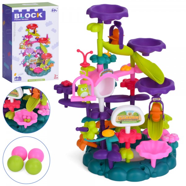 245171 Конструктор 1026-66 квіти, комахи, 69дет., кор., 21-34-10,5 см.