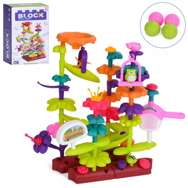 245172 Конструктор 1026-67 квіти, комахи, 49дет, кор., 21-34-10,5 см.