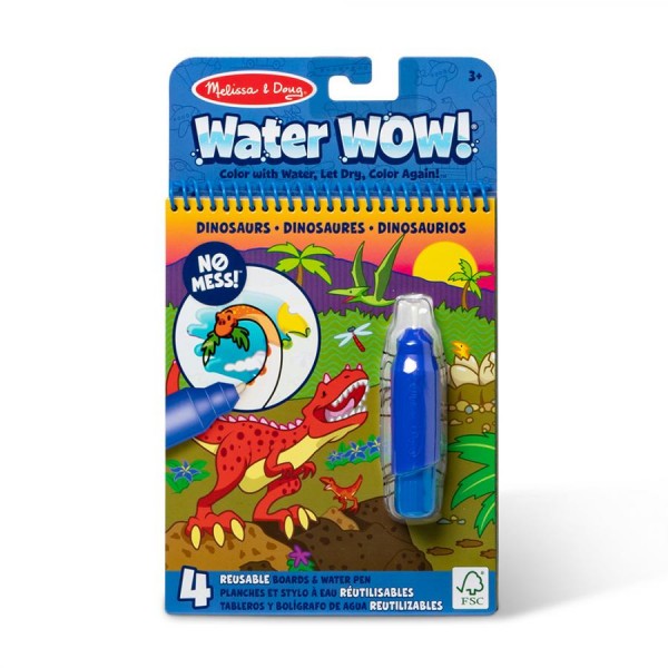 241730 Melissa & Doug. Water WOW: Водна розмальовка з ручкою «Дінозаври»