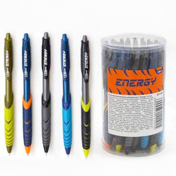 15931 Ручка куля/масл авт. "Energy" 0,7мм, мікс кольорів