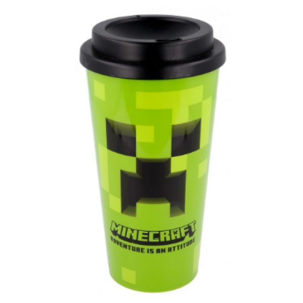 186587 Кружка для кави з подвійними стінками Stor Young Adult 520 ML Minecraft