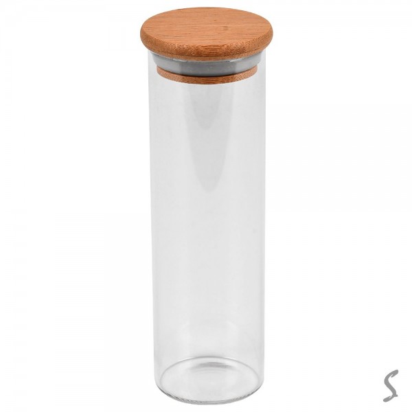 248827 Банка з бамбуковою кришкою 200мл 4.7*15см R101224-15