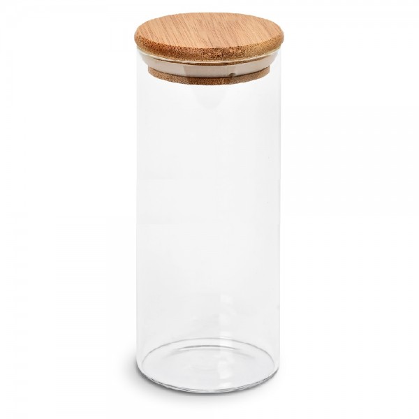 248829 Банка з бамбуковою кришкою 525мл 6.5*18см R10902-18