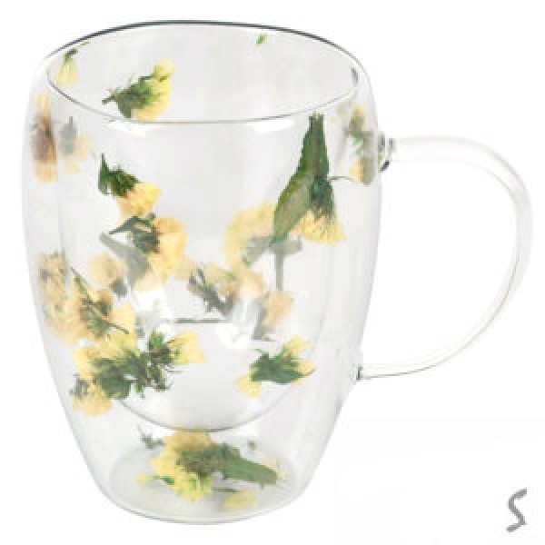 248831 Чашка з подвійною стінкою "Dry flowers" 300мл