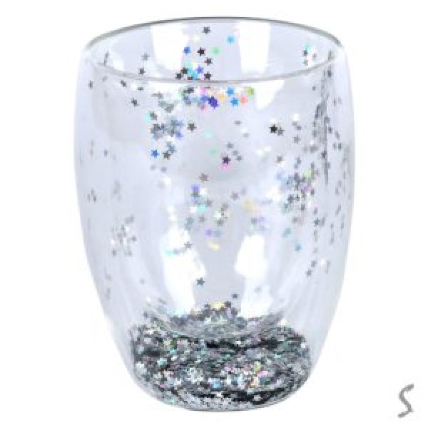 248833 Склянка з подвійною стінкою "Glitter" 300мл