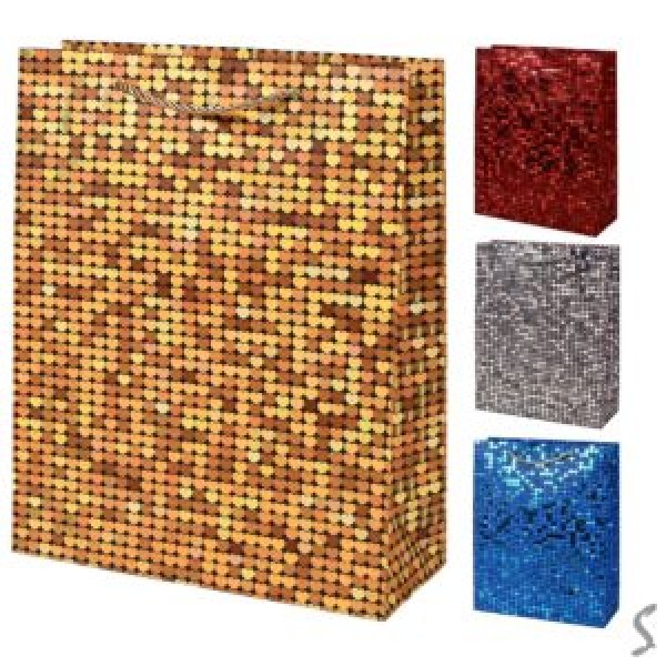 248837 Пакет подарунковий паперовий M "Glitter" 26*32*10см R98352-M