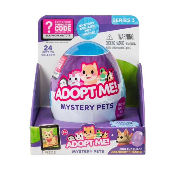 169343 Іграшка-сюрприз в яйці ADOPT ME! S3 – КАЗКОВІ ТВАРИНИ (24 видів, в асорт.)