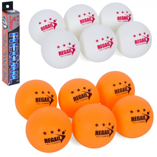 153556 Тенісні кульки MS 3201 ABS 40мм+, безшовний, 2 кольори, кор., 27,5-4,5-4,5 см.