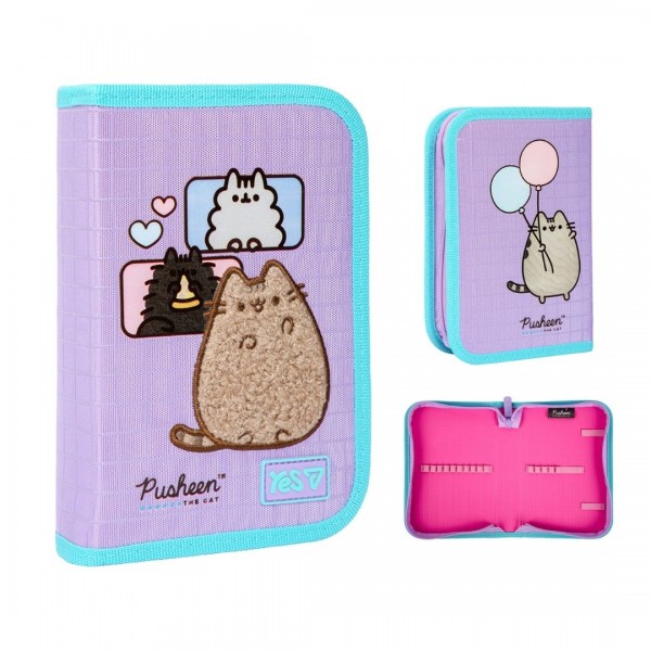 259567 Пенал твердий Yes одинарний без клапана HP-02 Pusheen Summer