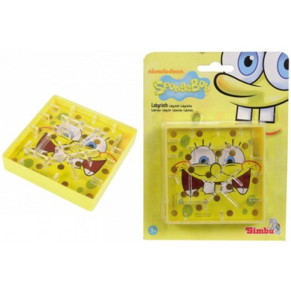 177905 Гра Sponge Bob "Лабиринт", 10x10см, 3+