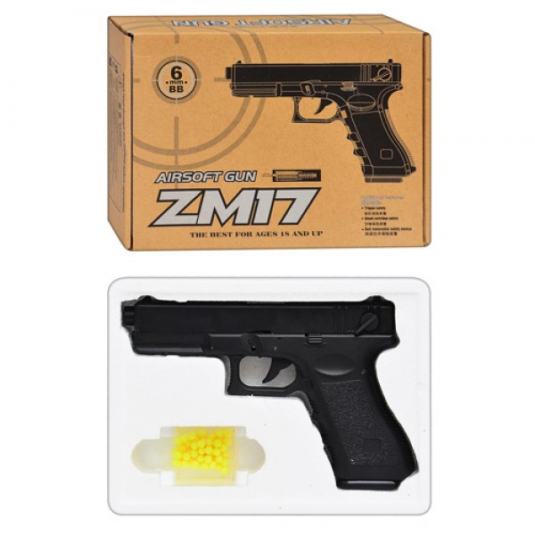123042 Пістолет ZM 17 мет., кулі, кор., 24-17-5 см