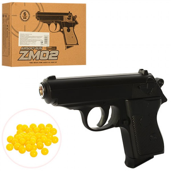 51041 Пістолет ZM02 мет., на кульках, кор., 20,5-15-5 см.