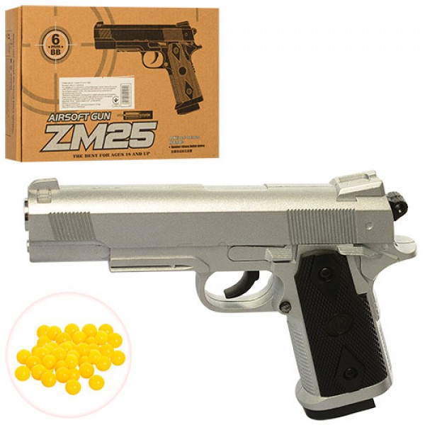 51042 Пістолет ZM25 мет., на кульках, кор., 23-16-4,5 см.