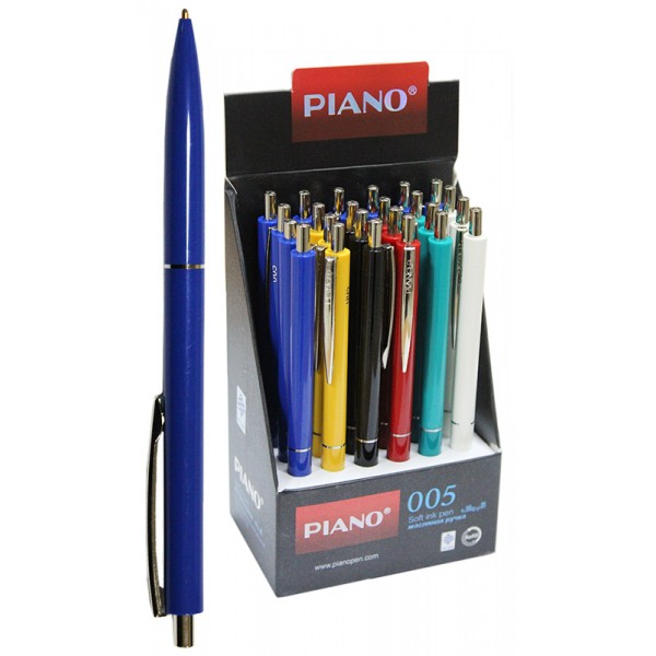 152281 Ручка масляна, синя, автомат, 1 мм, PS-005, Piano