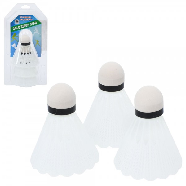 247838 Воланчик MS 4931-3 набір 3шт, білий, 8см, у слюді, 11-22-7см