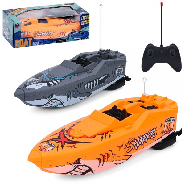 247790 Катер 0036-9р/к, 26см, 2 види, на бат-ці, в кор-ці, 26-9,5-12см