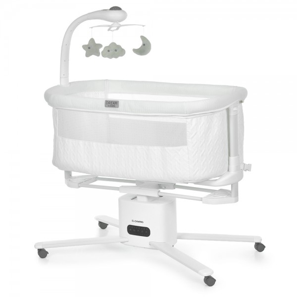 252825 Приставне ліжко El Camino DREAM ME 1223 White (1шт) дитяче, APP, LED екран, Bluetooth, 4кол., 8швидк