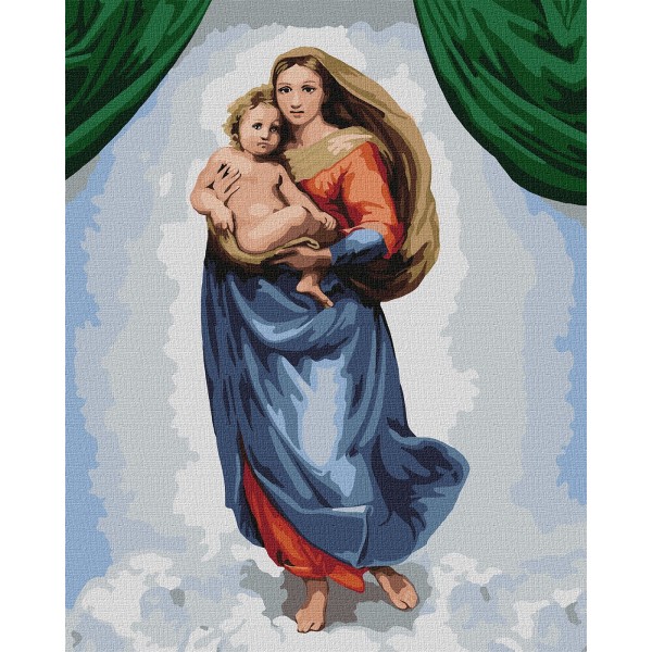 150806 Набір для розпису по номерах. "Сикстинська мадонна" 40х50см