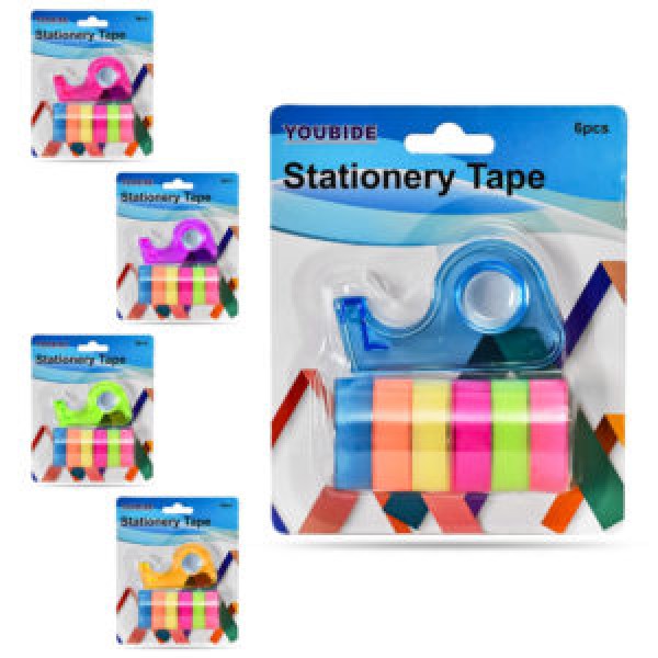 237606 Скотч кольоровий з диспенсером 7пр/наб WW01251ST