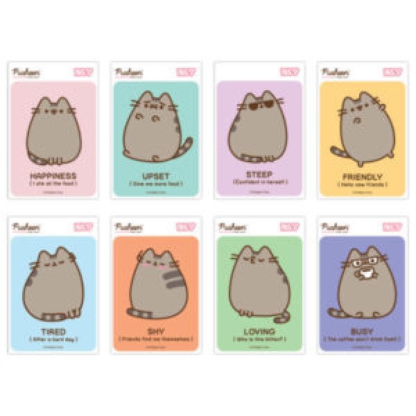 249546 Блокнот YES А7/48 кл клей Pusheen