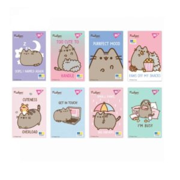249548 Блокнот YES А7/48 кл клей YES Pusheen