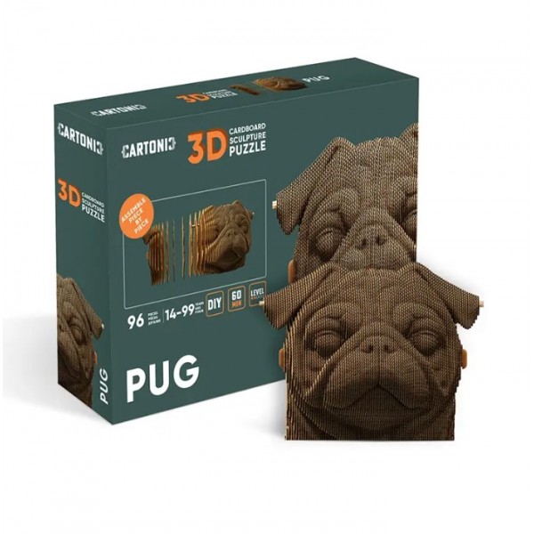 178880 Картонний конструктор "Cartonic 3D Puzzle Pug"