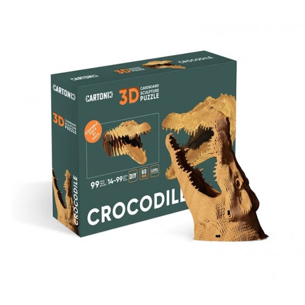 182154 Картонний конструктор "Cartonic 3D Puzzle CROCODILE"