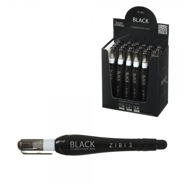 228809 Коректор-ручка BLACK 5 мл, мет. кінчик.