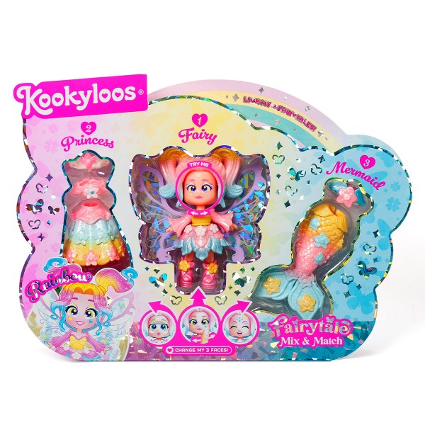 241409 Ігровий набір з лялькою KOOKYLOOS серії "Fairytale" - РЕЙНБОУ