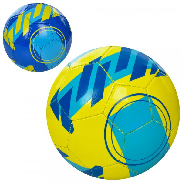 151500 М'яч футбольний EV-3384 розмір 5, ПВХ 1,8мм, 300-320г, 2 види, кул.