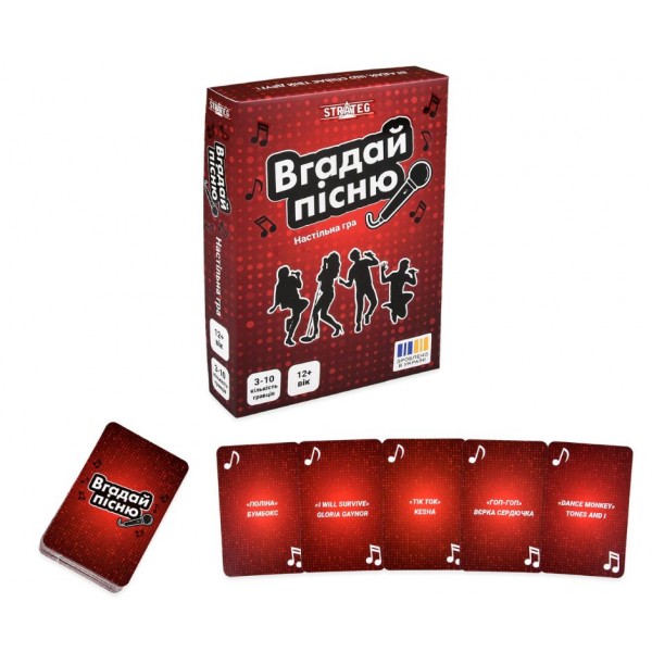 245296 Настільна гра Strateg Вгадай пісню (30947)
