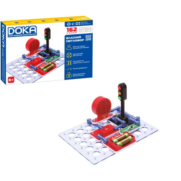 244604 Конструктор електронний DOKA "162 СХЕМИ"