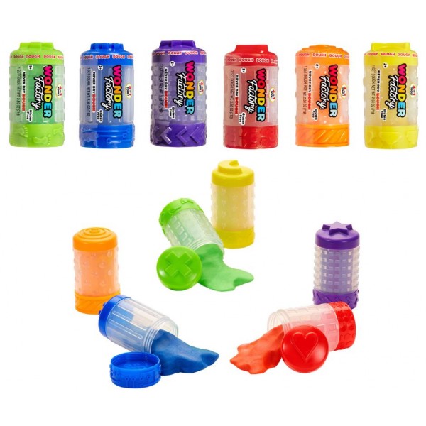 244612 Маса для ліплення, що не засихає, WONDER FACTORY – СВІТ КОЛЬОРУ ТА ФОРМИ (в асорт., в дисп.)