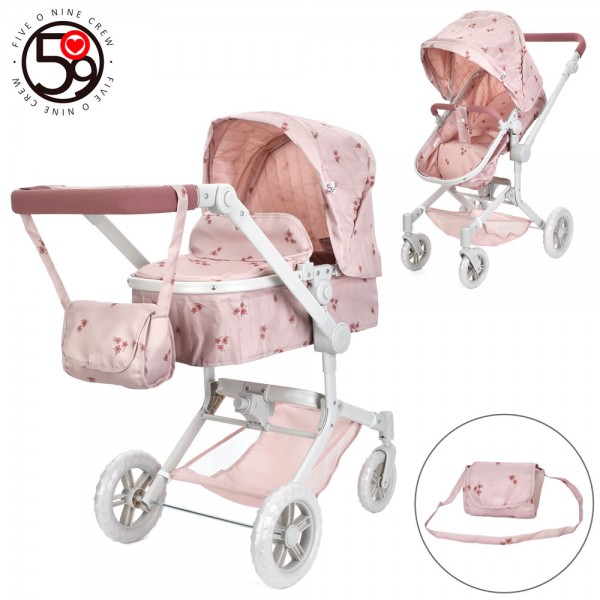 249710 Візочок T742054  для ляльки,трансф,д67-ш42-в81см,люлька57-29см,рег.ручEVA,сум.корз.в кор.59-40-14см