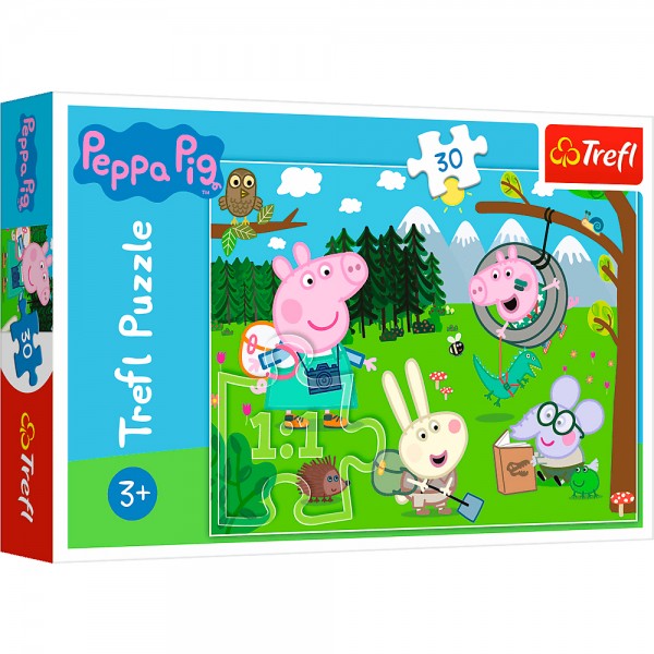 182118 Пазли Trefl 18245 Peppa Pig: Лісова експедиція, 30 дет.