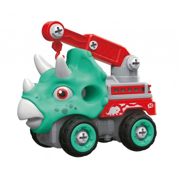 248236 Машинка-конструктор OTAMANKO Трицератопс кран бірюзовий/червоний