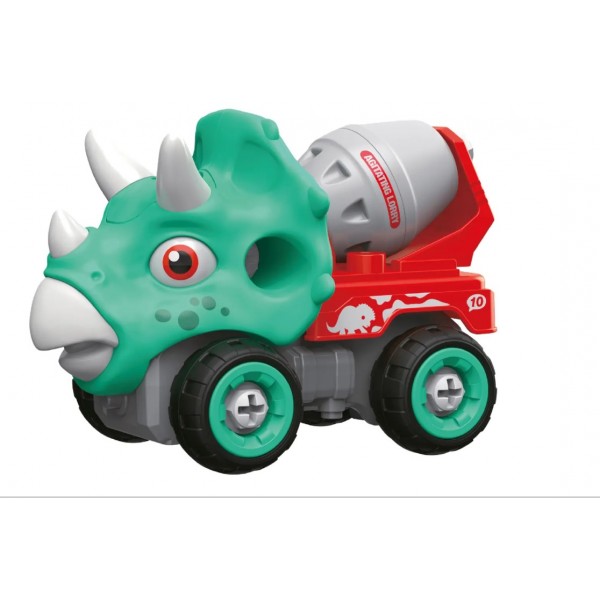 248557 Машинка-конструктор OTAMANKO Трицератопс бетонозмішувач Блакитний/червоний