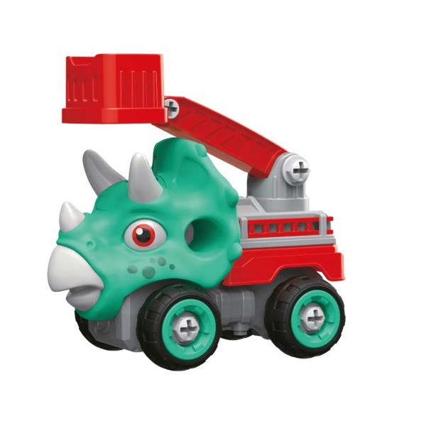 248558 Машинка-конструктор OTAMANKO Трицератопс пожежна драбина бірюзовий/червоний