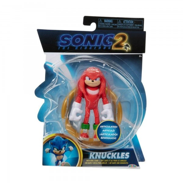 182465 Ігрова фігурка з артикуляцією SONIC THE HEDGEHOG 2 W2 - НАКЛЗ (10 cm, з аксес.)