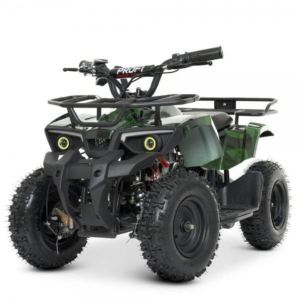 125355 Квадроцикл HB-ATV800AS-10 мотор800W, 3акум.12A/12V, швид.22км/год., до65кг., камуфл.зелений.