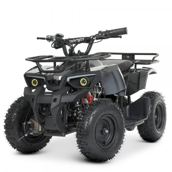 125357 Квадроцикл HB-ATV800AS-19 мотор800W, 3акум.12A/12V, швид.22км/год., до65кг., карбоновий.