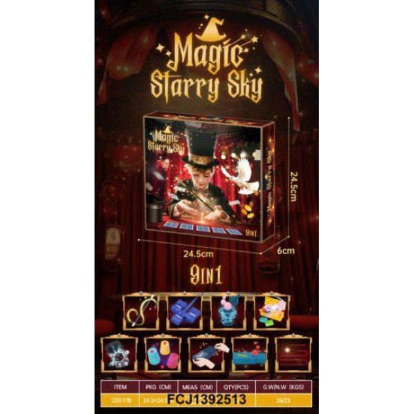 248296 Набір для творчості 030-17B фокуси, 9в1, кор., 24.5-24.5-6 см.