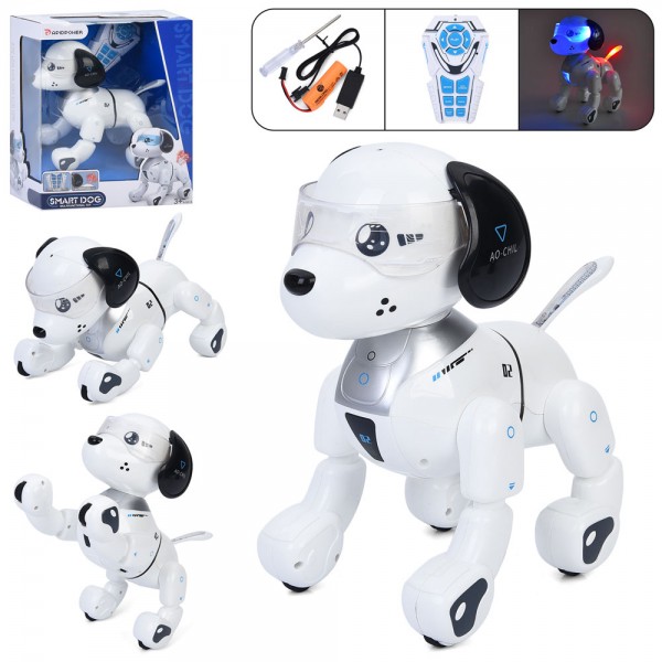 245273 Тварина 8003 (8шт) д/к(ІЧ), 24см, музика, звук, звуки тварин, світло, їздить, танцює, програмується, акум, USBзарядне, зарядне, в кор-ці, 27-34-20см