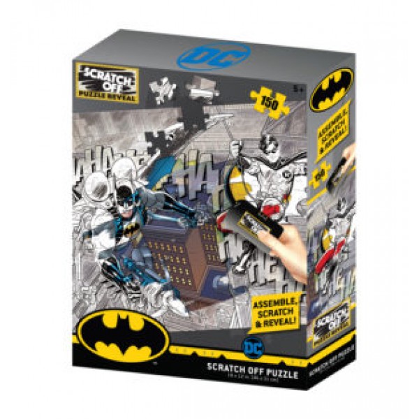 146550 Пазли 3D 33016 Batman, супергерой, 46-31см., 150дет., Scratch off, кор., 18-23-5см.