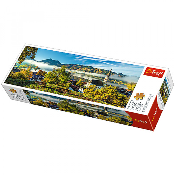 12697 Дитячі іграшки головоломки-пазли з картону Puzzles - "1000 Panorama" - By the Schliersee lake / Tref