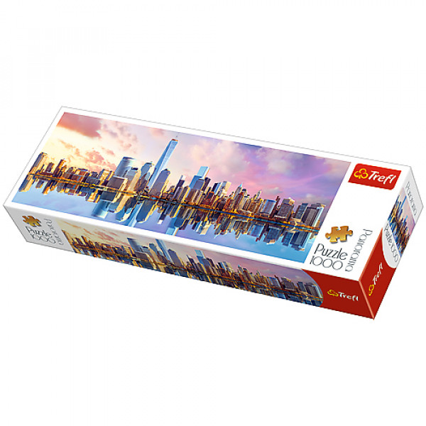12699 Дитячі іграшки головоломки-пазли з картону Puzzles - "1000 Panorama" - Manhattan / Trefl