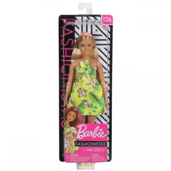 119165 Лялька "Модниця" у лимонному сарафані Barbie