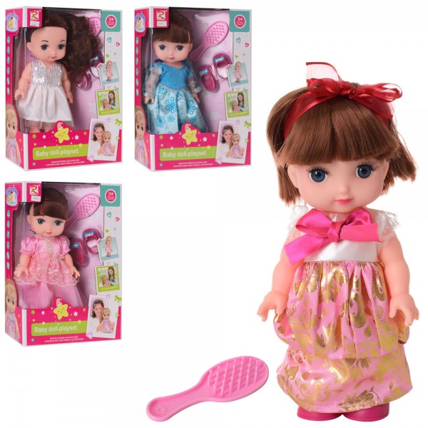 81134 Лялька 8360-1-2-3 гребінець, взуття, 4 види, кор., 22,5-32-9 см.